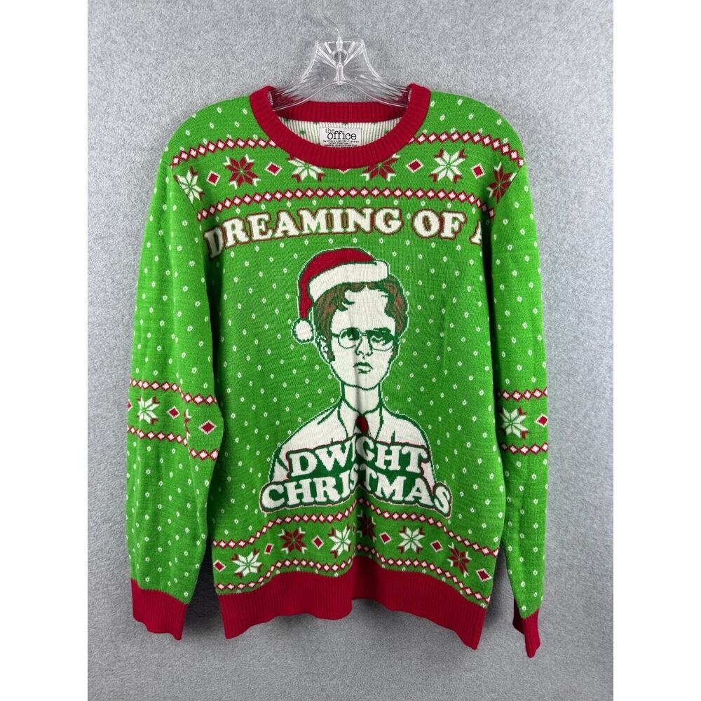 Tipsy Elves The Office‎ Dreaming Of A Dwight Christmas Ugly Sweater M Fits Small